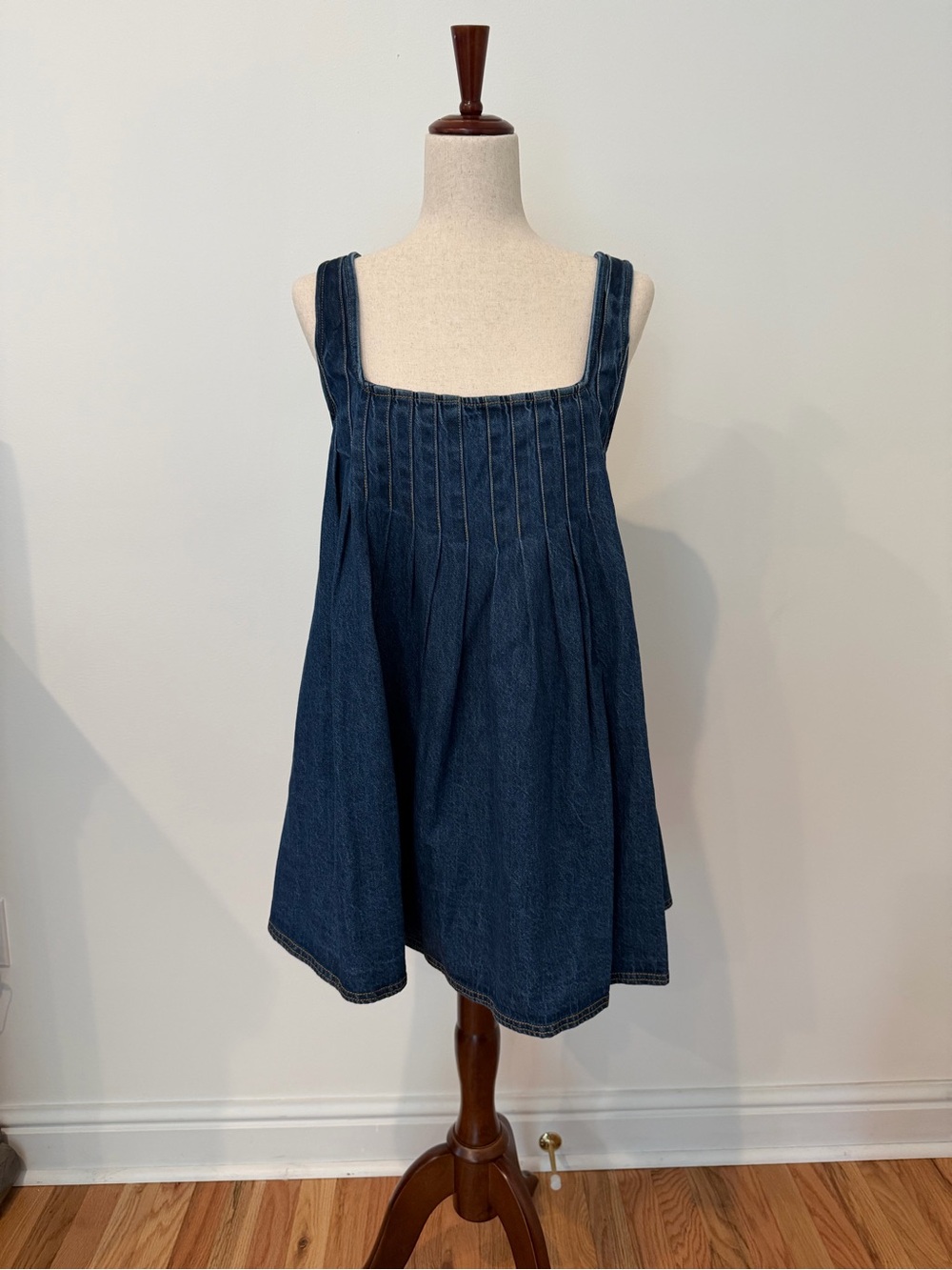 Free People Katie Denim Tunic NWT Size M Blue Cotton